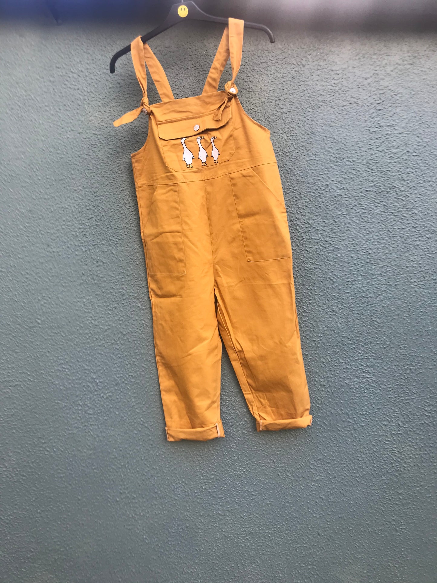 Orange Duckie Dungarees