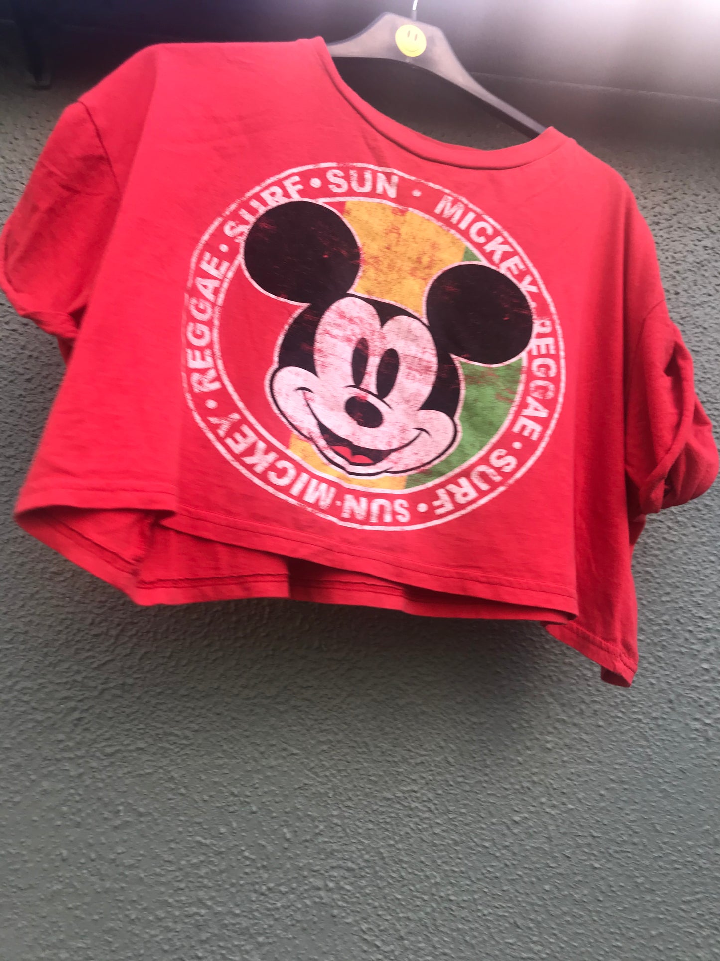 Reggae Mickey Mouse Crop Top