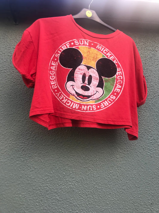 Reggae Mickey Mouse Crop Top